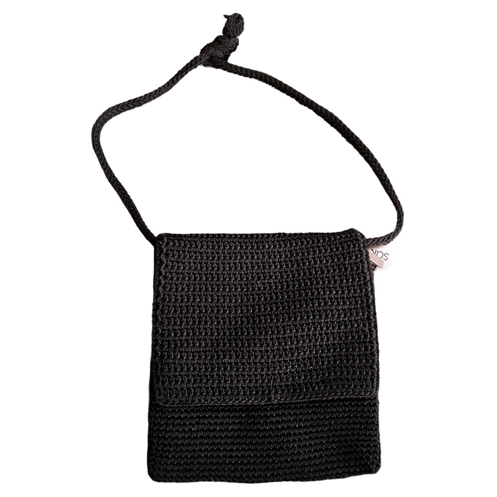 The Sak Black Shoulder Bag, Black, Handmade Small Purse - Picture 1 of 6